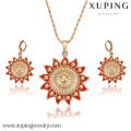 63771-bijoux de mode accessoires en or 18 carats de style arabe beaux ensembles de bijoux en forme de soleil